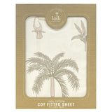 Lolli Living Cot Fitted Sheet - Tropical Mia