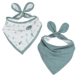 Living Textiles 2pk Organic Bandana Bib (clearance)