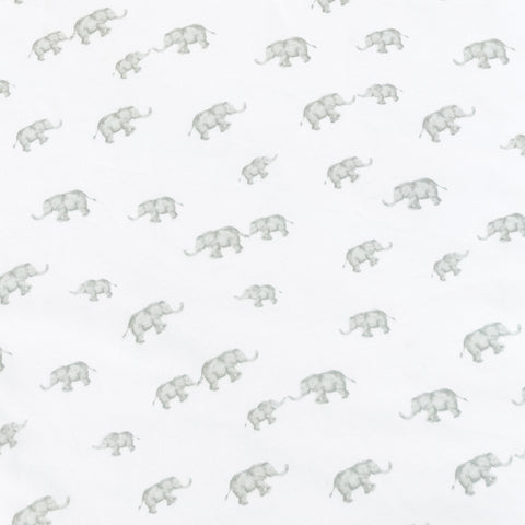 Living Textiles 2pk Jersey Compact Cot Fitted Sheets - Watercolour Elephant