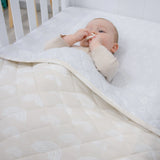 Bubba Blue Nordic Reversible Cot Quilt - Grey/sand