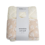 Bubba Blue Nordic Reversible Cot Quilt - Vanilla/latte