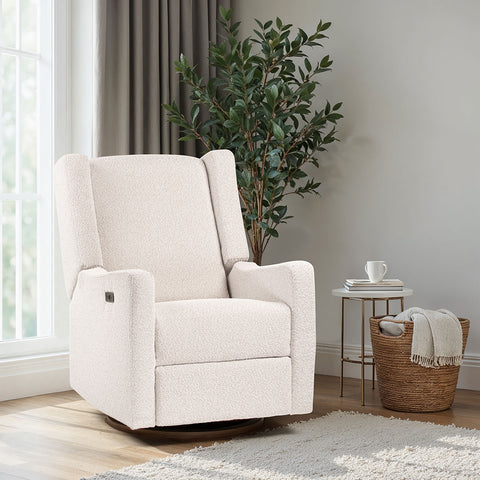 COCOON Bondi Electric Recliner - Light Grey Boucle