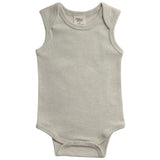 Fibre for Good Undyed Organic Cotton Sleeveless Bodysuit