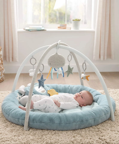 Mamas & Papas Welcome to the World Playmat & Gym Blue