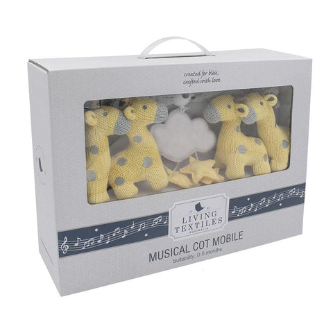 Living Textiles Musical Mobile - Noah Giraffe